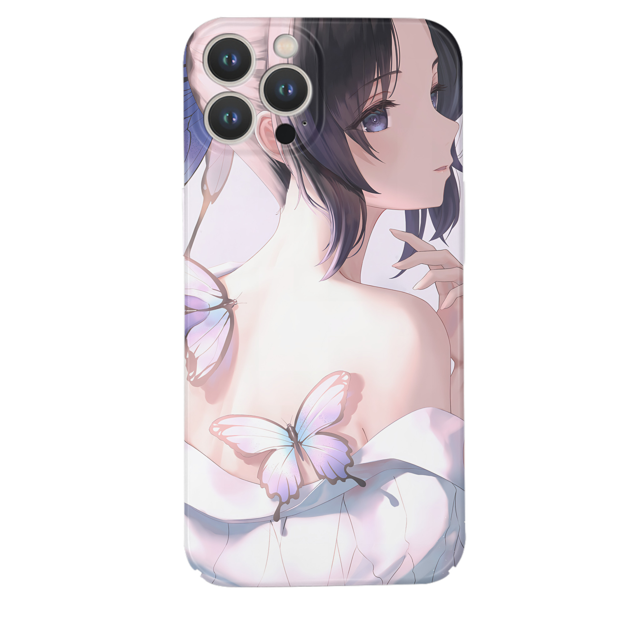 （画像用） 鬼滅の刃（きめつのやいば）蟲柱-胡蝶 しのぶ／こちょう しのぶ Kochou Shinobu 【iPhone 14シリーズ対応】ハードケース